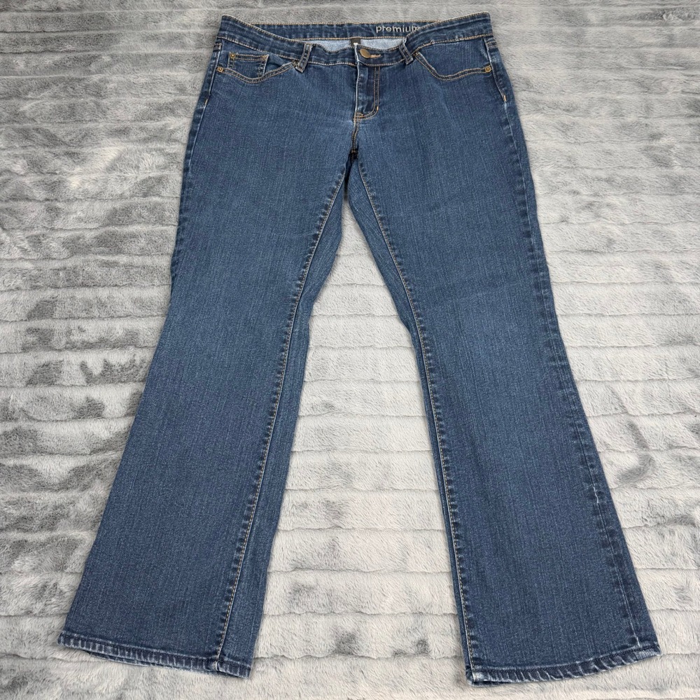 Gap Premium Bootcut Jeans Womens 10/30s Dark Wash Denim Mid Rise Flare Stretch
